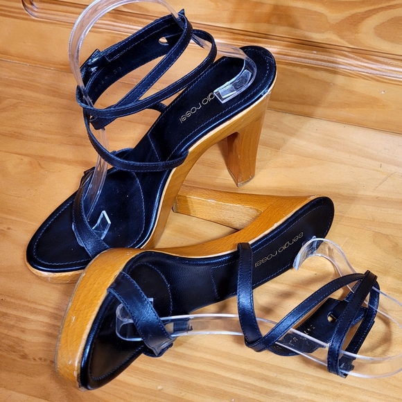 Sergio Rossi Bombshell Wraparound Strap Platform Heels - Picture 12 of 12